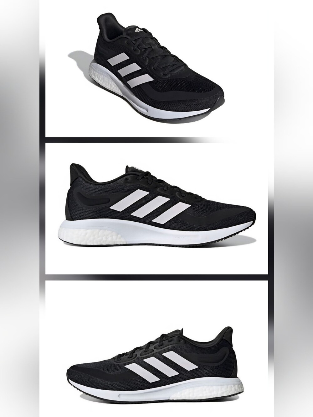 Adidas | Supernova Bounce & Boost Running Sneakers | Black/White | U.S. Womens 6